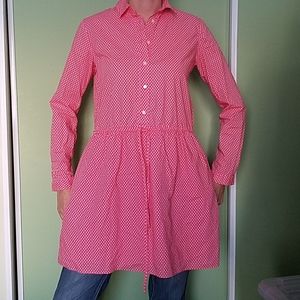 Gap long sleeve cotton dress